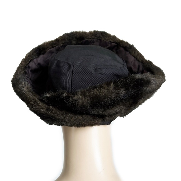 Norma Kamali for Stetson Hat Faux Fur Cossack Style Trapper Vintage 1980s OSFM main image 7
